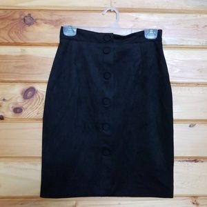 H&M Vegan Suede Pencil Skirt - NWOT